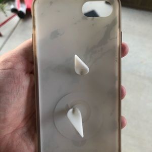 iPhone 7 loopy case in marble rose gold